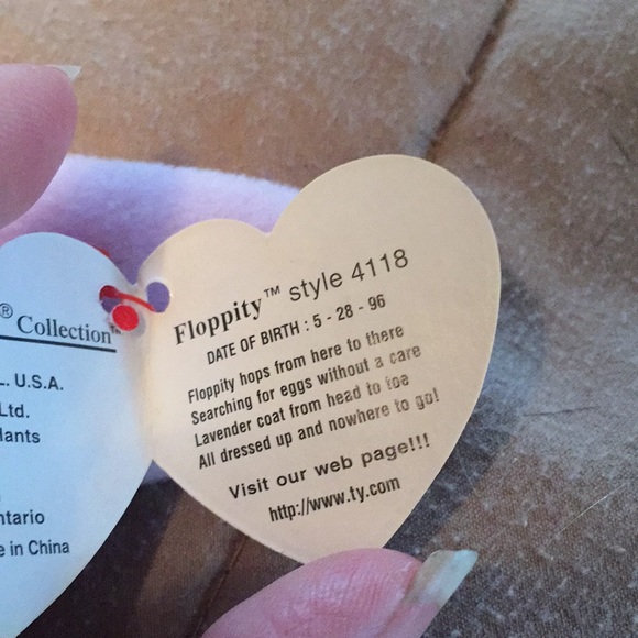 Floppity the Bunny Beanie Baby - Picture 11 of 11